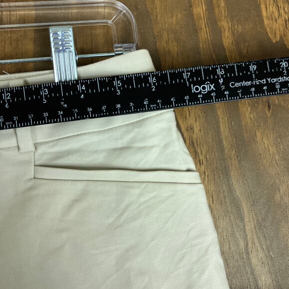 LOFT Womens Pants Tan Mid Rise The Curvy Riviera Ankle Stretch 6 - Picture 8 of 13